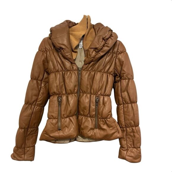 Helena Quinn Lambskin Jacket XS - Deep Brown Silk Lined - Picture 1 of 3